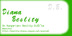 diana beslity business card